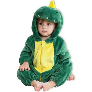 Krokodil Kleuter Verkleedpak – Peuter Dieren Kostuum – Onesie Kinderen 2-4 Jaar – Flanel – Voor Carnaval, Sinterklaas Cadeau – Jongen & Meisjes – Pyjama of Boxpak – Kruippak – Perfect Cadeau voor Kerstmis – Comfortabel & Zacht - Animal DIno