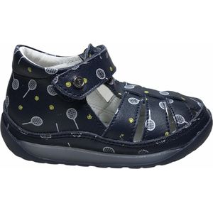 Falcotto velcro tennis print lederen sandalen Laguna navy mt 23