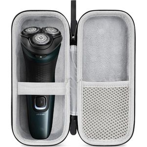 JGS Premium - Hard Shell Reisetui voor Elektrisch Scheerapparaat - Opbergorganizer in Zwart - Geschikt voor Philips Norelco 2400 3600 MANSPOT