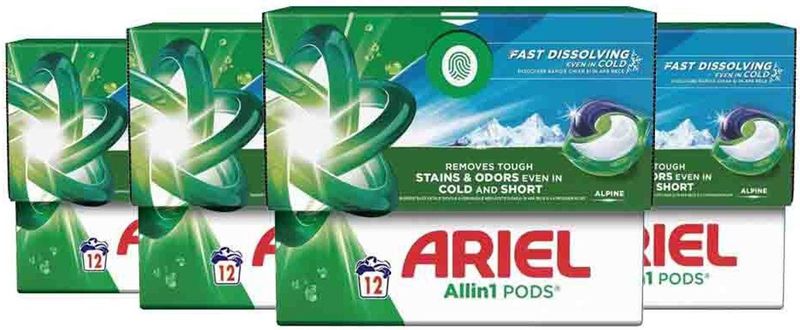 Ariel - Wasmiddel Allin1 Pods - Alpine - 12 Stuks