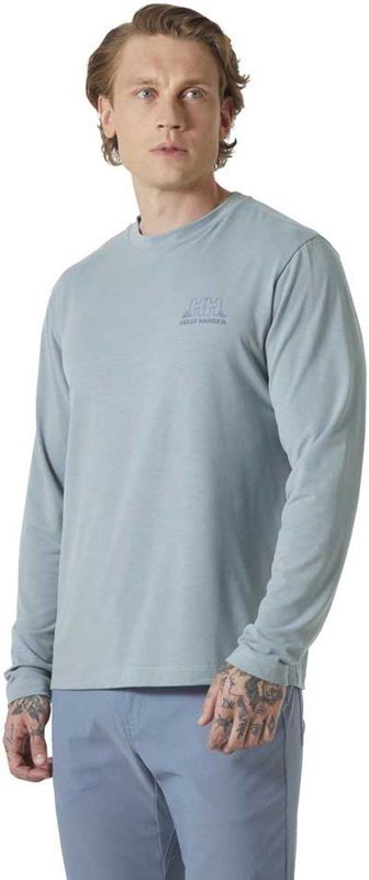 Helly Hansen Skog Graphic Tee T-shirt Met Lange Mouwen Blauw 2XL Man