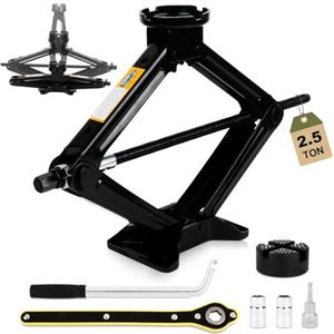 Universele schaarkrik tot 43 cm - 2,5 Ton hef vermogen voor auto en SUV