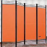 Deuba Kamerscherm Lucca 180x160 cm Inklapbaar Scheidingswand Oranje