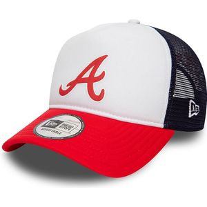 New Era - Atlanta Braves MLB Logo Red A-Frame Trucker Cap