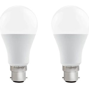 VITO LED Lamp A60 B22 - 15W (vervangt 100W) - 1395lm - 6400K - 220-240V - Ø50mm - Energiezuinig - 2 stuks