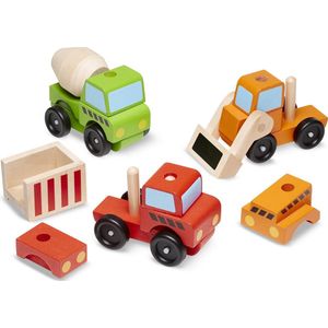 Melissa & Doug - Houten Constructie Voertuigen