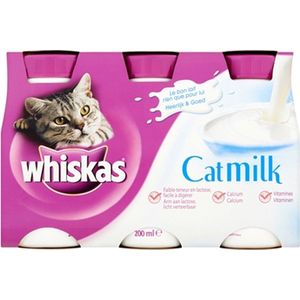Whiskas catmilk flesje - 3x200 ml - 5 stuks
