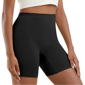 Livano Biker Short Dames - Korte Legging - Lange Onderbroek - Bikershort - Met Pijpjes - Zwart - Maat L