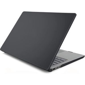Laptophoes - Geschikt voor Microsoft Surface Laptop Go 1, 2 en 3 Hoes - Case - 12.4 inch - Model 1943 en 2013 - Matte Zwart