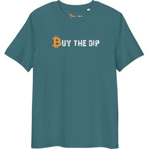 Buy The Dip - Unisex - 100% Biologisch Katoen - Kleur Groen - Maat S | Bitcoin cadeau| Crypto cadeau| Bitcoin T-shirt| Crypto T-shirt| Crypto Shirt| Bitcoin Shirt| Bitcoin Merch| Crypto Merch| Bitcoin Kleding