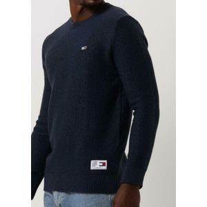 Tommy Jeans Tjm Regular Structured Sweater Truien & Vesten - Grijs