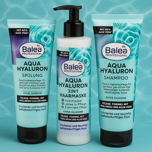 Zavantis Cadeaubox | Balea Aqua Hyaluron Haircare Trio - Douche & Verzorgingsset