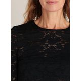 Yest kanten top zwart