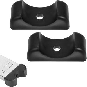 Rubberen bumpers voor zwembadtrappen - wit - 2 stuks - bescherming voor de vloer .