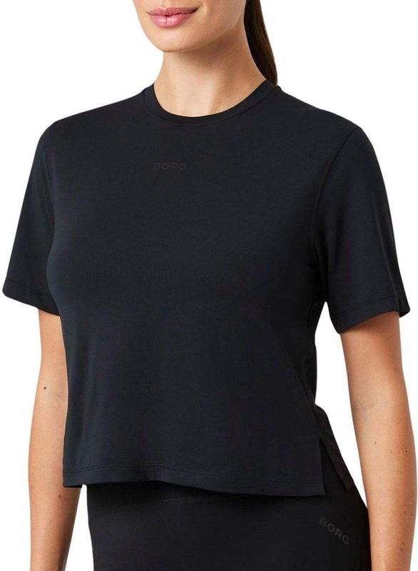 Björn Borg - Borg Cropped - T-Shirt - Black Beauty