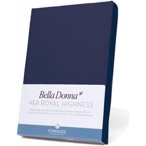 Bella gracia alto hoeslaken, hoge hoek navyblauw (0507) 90-100/190-220cm