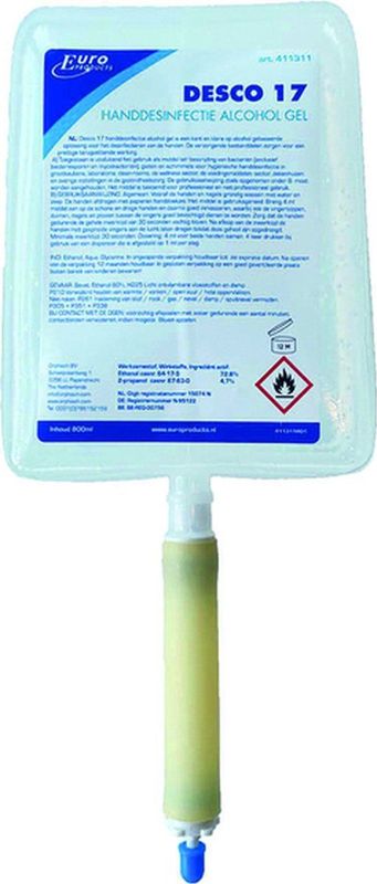 Handdesinfectie euro products q18 desco 17 800 ml | 6 stuks
