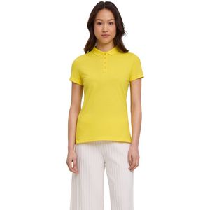 FALKE Basic Pique zacht huidvriendelijk katoen polo shirt dames geel - maat XS