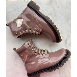 Lunella roze laké meisjesbootie maat 28