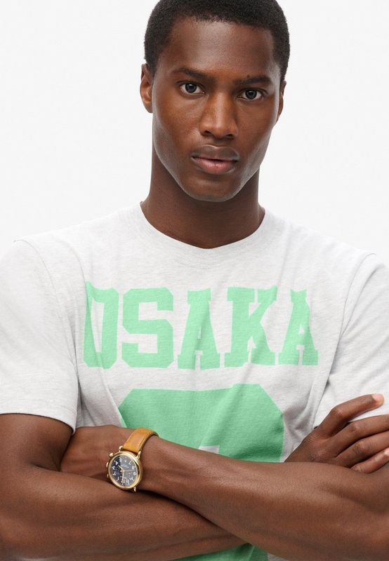Superdry - Osaka 6 Marl Standard T-shirt - Heren - T-shirts