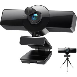 DrPhone CW8 - 4K Webcam - 8MP - Microfoon/Statief - Zwart