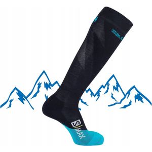 Salomon S/MAX Merino Skisokken - Warm & Comfortabel - Maat 45-47