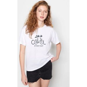 Heavy Oversize wit Casual T-shirt HEREN - DAMES - Mannen - Menswear - oversized - uniseks - Streetwear - Modern 100% Katoenen - L