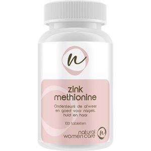 Natural Women Care - Zink Methionine - Ondersteunt de natuurlijke afweer - Goed voor nagels, haar en huid
