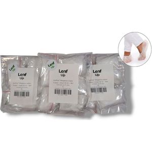 LeafUp® Wegwerp Sokjes - Disposable Footies - Kousenvoetjes - wegwerpsokjes - Wit - 5 paar apart verpakt - maat 34-42 (B4)