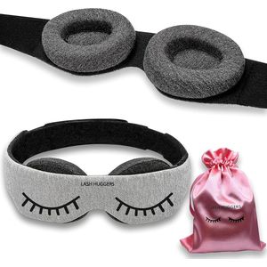3D Wimperverlenging Oogmasker - 100% Verduisterend, Ultraflexibel en Comfortabel voor Diepe Slaap en Reizen