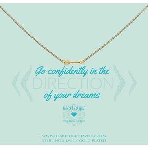Heart to Get - N249SAR15G go confidently in the direction of.. necklace S arrow goldplated