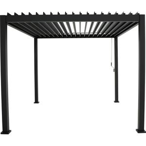 Mirador Basic Overkapping - 300 x 300 cm - antraciet - Aluminium / Vrijstaande / Luxe overkapping - Tuinprieel / Carport / Veranda / Pergola