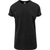 Urban Classics - Long Shaped Turnup Heren T-shirt - 5XL - Zwart