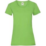 Fruit of the Loom Dames/vrouwen Lady-Fit Valueweight Short Sleeve T-Shirt (Pak van 5) (Kalk)