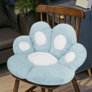 Kattenpoot rugkussen, zitkussen, schattig kattenpoot, zitkussen, pluche, comfort, warm zitkussen, bed, tatami vloerkussen voor thuiskantoor, wit