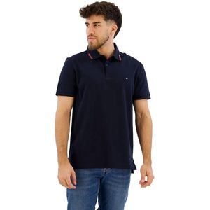 Tommy Hilfiger Collar Placement Reg Korte Mouw Poloshirt Blauw M Man