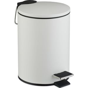 badkamer prullenbak - 3 l - softclose - binnenemmer - toilet - wc - wit