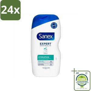 Sanex - Douchegel - Expert Skin Health Hydrating - Hydrateert de Huid - 400 ml - Voordeelverpakking - 24 stuks - Sanex douchegel - Hydraterende douchegel