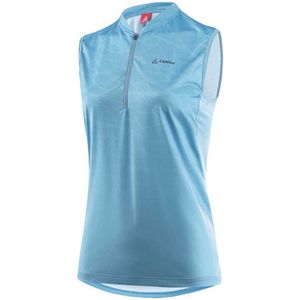 Loeffler Half Zip Cutina Mouwloos Fietstrui Blauw XL Vrouw