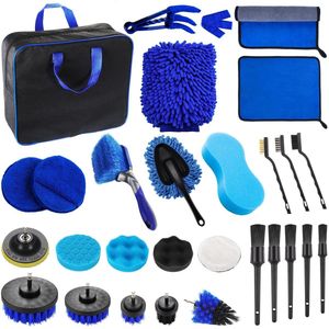 29-delig car cleaning kit car beauty wasborstel set