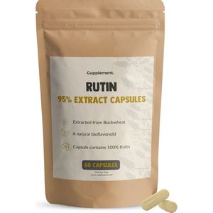 Cupplement Rutine Capsules 60 Stuks 95% UV Led Extract 500 MG per Capsules Biologisch - Geen Poeder - Supplement - Superfood - Tabletten - Rutin