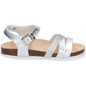 Braqeez Saar Spain Meisjes Sandalen - Zilver - Imitatieleer - Gesp