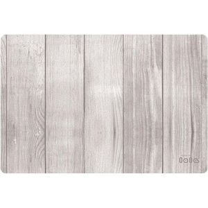 4x Lola Placemat Cabana White Wash - 30x45cm - onderlegger - tafeldecoratie -tafel dekken - hout - houtstructuur