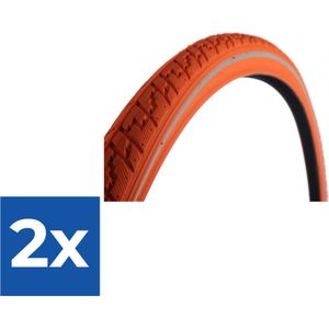 Dutch Perfect Buitenband 28 X 1 5/8 X 1 1/2 (40-622) Oranje - Voordeelverpakking 2 stuks