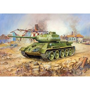 Zvezda - Soviet Tank T-34/85 (Zve6160) - modelbouwsets, hobbybouwspeelgoed voor kinderen, modelverf en accessoires