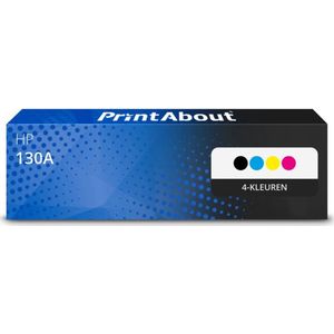 PrintAbout - Alternatief voor de HP CF350A (nr 130A) / 4 Kleuren