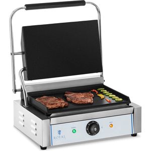 Royal Catering - Dubbele contactgrill - glad - 2 x 2200 W