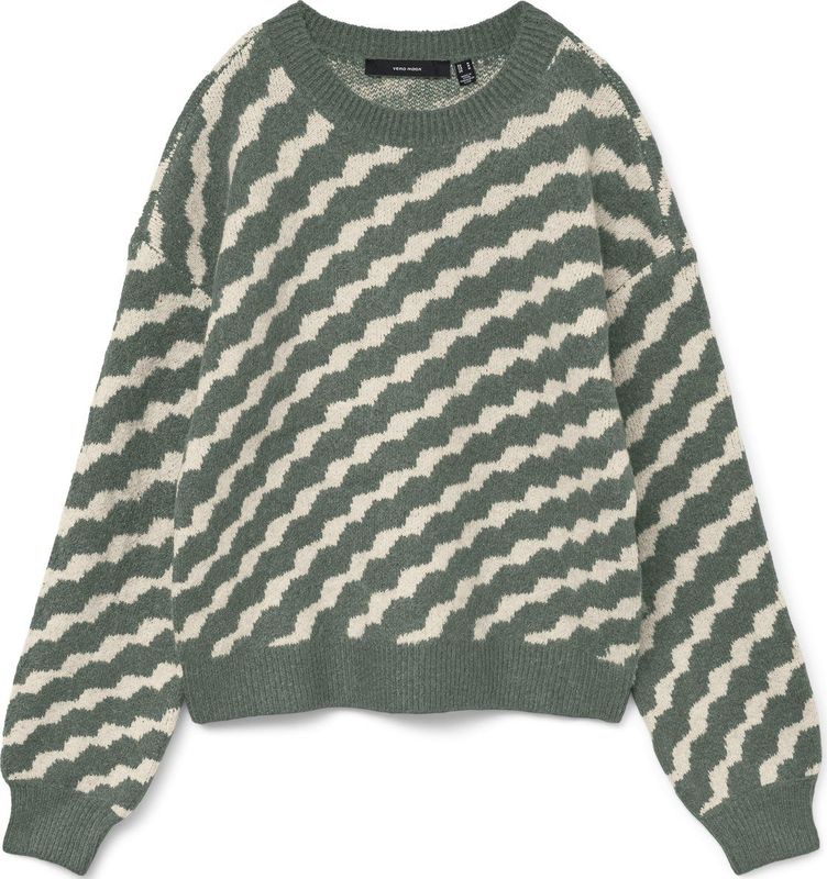 Vero Moda - Vmlara Ls O-neck Pullover - Laurel Wreath - Gebreide Trui
