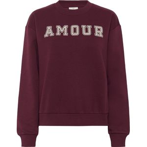 Kaffe - Kaelenora Sweatshirt - Rood - Geborduurd - Dames