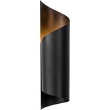 Asir - Wandlamp - Zwart - 10 x 16 x 35 cm